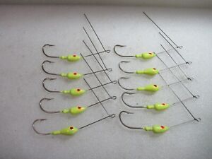 10 SPINNERBAIT HEADS 1/2 oz. Painted Chart Spinnerbait Bodies Fishing Tackle lot