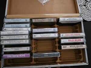 Vintage Mixed Cassette Tape Lot With Case! 9 Unopen Cassettes.