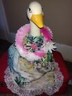 Vintage Standard Size Porch Goose Hawaiian Dress With Lei Handmade