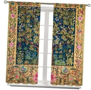 Vintage Floral Curtain,William Morris Original Design W42xL45in Decor Floral-13