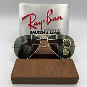 Vintage Ray Ban Bausch Lomb w1484 Polarized 58mm G15 Aviator Sunglasses New NOS
