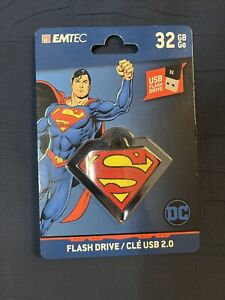 Emtec Superman USB 32 GB Flash Drive/Keychain 2.0 New Sealed