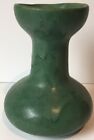 Zanesville Stoneware 1920s Vintage Arts & Craft Pottery Green Vase 6” Tall