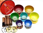 singing Bowl set of 7 - Tibetan Chakra Balancing Yoga Bowls - Healing Set - case