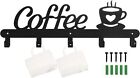 Coffee Mug Holder Wall Mounted Metal Coffee Mug Rack For Wall Hanging Coffee Cup