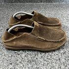 Olukai Moloa Kohana Brown Leather Slip On Loafers Shoes | Men’s Size 10
