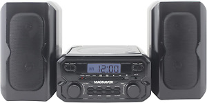 Home Stereo System with Bluetooth CD FM Radio Remote Shelf Bookshelf Audio Black
