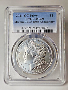 2021-CC Privy 100th Anniversary Morgan Dollar - MS 69 PCGS