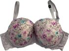 Victoria’s Secret Bra Dream Angels Lined Bra Size 38DD Lace Accent Floral  NWT