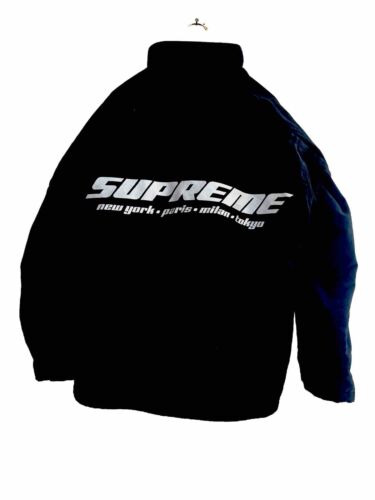Supreme Black Brushed Twill Zip Jacket