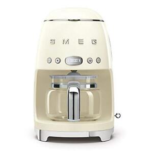 Smeg Retro Style Coffee Maker Machine 17.3 x 12.8 x 11.3 Cream