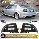 DEPO Black Housing Clear Lens Tail Light Frames For 04-08 Acura TL Type S / Base (For: 2008 Acura TL)