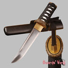 Sharp Japanese Tanto Samurai Sword self- defense Knife Carbon Steel Bo-hi Blade