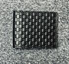 New Gucci Authentic Black Bifold Micro Guccissima Mens Wallet