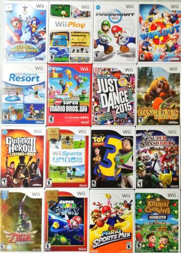 Nintendo Wii Games R -Z TESTED Huge selection BULK DISCOUNTS