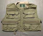 Orvis Fly Fishing Vest Olive Green Men’s Large with Thousands of Pockets