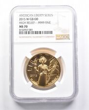 2015-W $100 American Gold Liberty High Relief MS70 NGC *1583