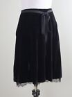 REBECCA TAYLOR NWT Vintage Silk Velvet Lined Ribbon Belted Skirt Size 6