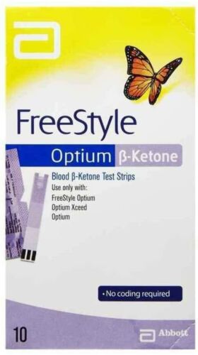 Abbott Optium Blood Ketone Strips 10 x 10 packs ( in original box)