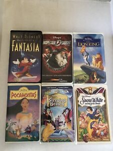 Lot Of 6 Disney Masterpiece Collection VHS Movies (5) See Discription