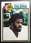 1979 Topps Earl Campbell Rookie #390 football card Houston Oilers