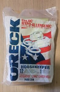 ORECK Celoc Hypo-Allergenic Filter System Bags 12pk PKBB12DW -Fits Housekeeper