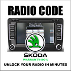 SKODA CODE RADIO ANTI-THEFT UNLOCK STEREO SERIES RNS300 RCD310 MFDII PIN SERVICE