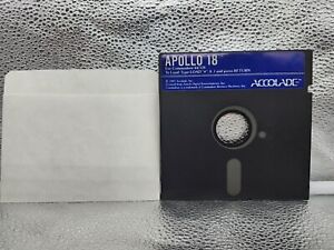 Original Accolade Apollo 18 Video Game Disk  for Commodore 64 / 64C / 128D / 128