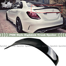 FIT 15-2021 MERCEDES BENZ W205 C63 GLOSS BLACK PSM STYLE HIGH KICK TRUNK SPOILER
