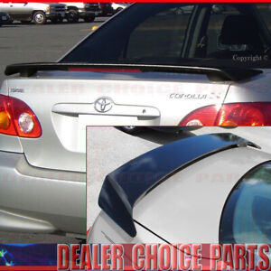For 2003-2007 2008 Toyota Corolla Factory Style Spoiler W/L PAINTED GLOSS BLACK (For: 2005 Toyota Corolla)