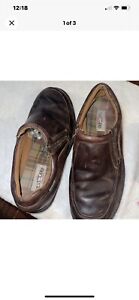 Eastland Waterproof Mens Sz 12D Shoes Brown Black Leather Comfort Casual Loafers