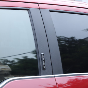 4pcs Carbon Fiber Car Window B Pillar Post Trim Accessories For Ford F150 2015+ (For: 2017 Ford F-150 XLT)