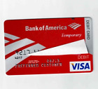 Bank of America - EXPIRED Temporary VISA Debit Card - Collectible ONLY -No Value
