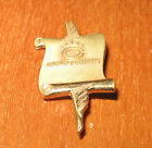 Vintage 1/10 10K Gold Caroline Emmons Lapel Pin Scroll Crowned E  Award Souvenir