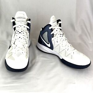 Nike Zoom Hyperenforcer Flywire HyperFuse 487786-111 Shoes Men Sz 11 White Blue
