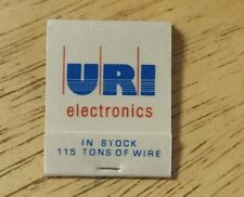 URL URI ELECTRONICS Carol Consolidated Electronic Wire Cable Dennison Matchbook