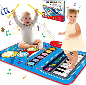 New ListingBaby Toys for 1 Year Old: Baby Musical Mat Toddler Toys Age 1-2 - 2 in 1 Pia Dru