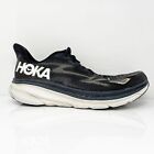 Hoka One One Mens Clifton 9 1127895 BWHT Black Running Shoes Sneakers Size 12 D