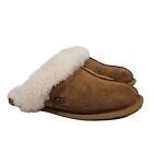 UGG Womens 9 Scuffette Slippers Chestnut 1106872 Shearling Lined Mules House Sho