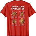 Know Your Parasites Funny Anti Joe Biden On Back Gift Unisex T-Shirt