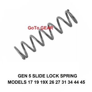 Replacement Slide Lock Spring for Glock 17 19 19X 26 27 31 34 44 45 Gen 5