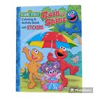 Sesame Street Rain or Shine Kids Coloring Activity Book with Stickers NOS Unused