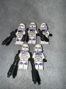 Lego Star Wars 187th Legion Clone Trooper Commander Minifigures Lot Of (5x)