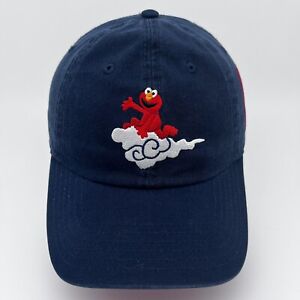 Sesame Street Elmo Kanji Mount Fuji Hat Blue Strap Back with Red Accents