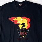 1991 US Olympic Festival Torch Run T Shirt XL Vintage Black USA Single Stitched