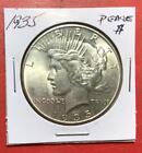 1935 US Peace SILVER Dollar! Choice Uncirculated! Lower Mintage Old Coin!