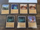 Excellent Condition- Tempest Lot of 7 Land Magic the Gathering MTG Cards  1997