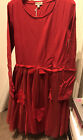 ELIANE ET LENA Girls’ Red Tulle Party Dress & Tights - Size 9-10 Years *BNWT*