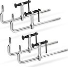 SHALL 4-Pack Bar Clamps Set, 12-Inch Light-duty Drop Forged Steel Bar Clamps