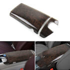 Black Wood Texture Console Lid Armrest Box Cover For Mercedes S Class W222 14-19
